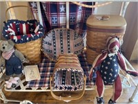 Longaberger Baskets, Patriotic Rabbit, Boyds Bear