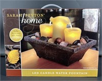 Sarah Peyton LED Candle Water Fountain  (New)