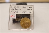 Hamburg 1878 20 Mark Gold