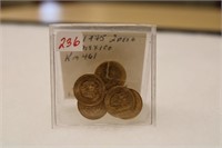 (5) Mexico 1945 2 Peso Gold