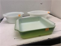 3 cnt Fire King Dishware