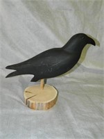 Carved Crow Decoy