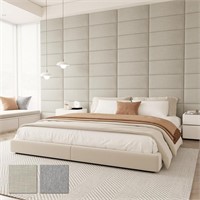 Upholstered Wall Mounted Headboard, 3D