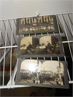 Stereoscope photo cards, 3 President Roosevelt