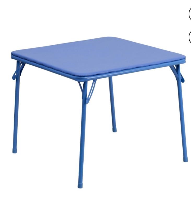 Flash Furniture Blue Square Kid's Play Table