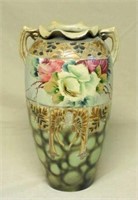 Japanese Satsuma Style Pottery Vase.