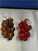 Italian Art deco glass grapes.