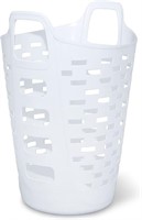 $51 ---25" Flexible Laundry Basket WHITE