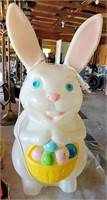 Blown Plastic Easter Bunny
