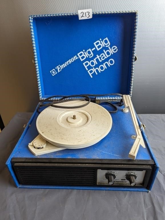 Emerson Big-Big Portable Phono record player