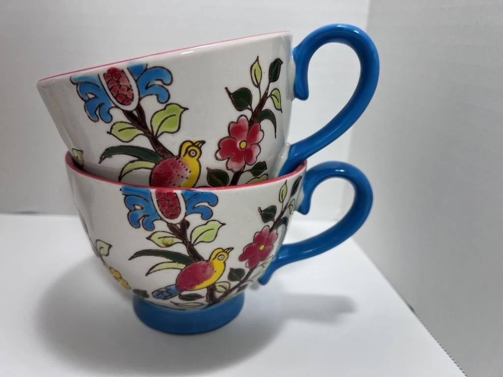 Abbott China Mug Coffee "Red Bird"