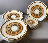 Cavalier Ironstone Santa Fe Plates & Saucers