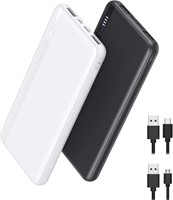 Portable Charger 2-Pack 10000mAh Power Bank High