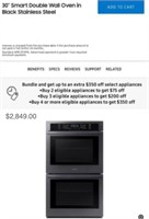 Samsung 30" Smart Double Wall Oven (NEW)