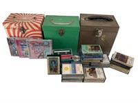 3 - 45 Carrying Cases w/ CD’s & Cassettes