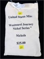 U.S. Mint sealed $25.00 bag of 2006-P