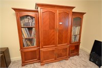 CHERRY FINISH ENTERTAINMENT CENTER 90 IN W X 25