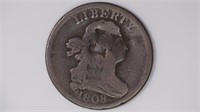 1808 Half Cent w/ Counter Punches