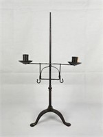 Wrought Iron Adjustable Table Top Candelabra