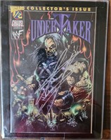 Signed By The Under Taker Comic Book Wizard Of