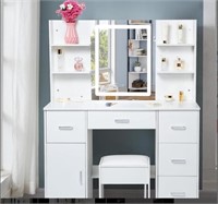 Dressing Table with Mirror and Drawers