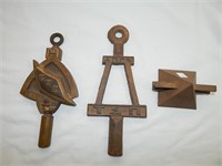 Vintage Fraternity Honor Society Brass Plaques