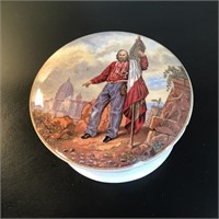 F & R PRATT POT LID 'GARIBALDI' ENGLAND c1860