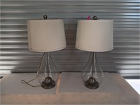 Pair of 34-in mid-century modern lamps