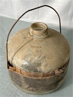 Antique Glass Kerosene Oil Jar Jug  Primitive
