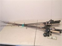 Lot of Vintage Fishing Rods & Reels - Zebco,