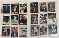 9 cartes de Barry Bonds+ 9 Cal Ripken