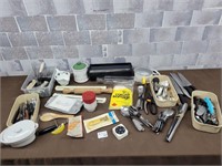 Kitchen knives, utensils, dish, containers, etc