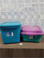 2 Storage bins