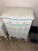 Vintage White/Blue Chest (28" W x42")