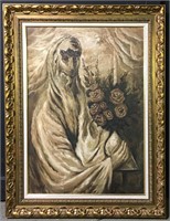 Fidelio Ponce Oil On Canvas In Gilt Frame