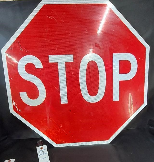 Stop Sign Measures 29\" across