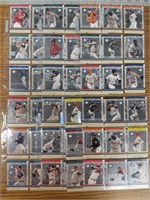 2003 Fleer baseball cards lot of seven sheets