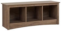 Monterey Cubbie Bench, Drifted Gray, 48x20x15.75"