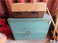 P729-  Metal Cabinet And Tool Box