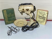 Vintage Sunbeam Stand Mixer & Cookbooks (Incl.