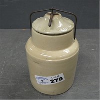 Stoneware Seal Wire Bail Crock