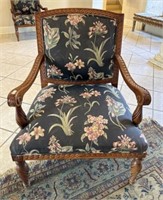 Reproduction Louis XIII Cherry Arm Chair