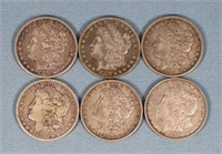 (6) Morgan Silver Dollars