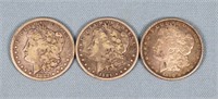 (3) Morgan Silver Dollars