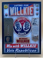 Willkie & Roosevelt Campaign Memorabilia Display