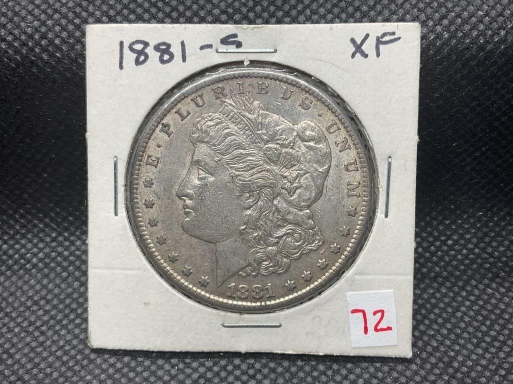 1881S Morgan Silver dollar