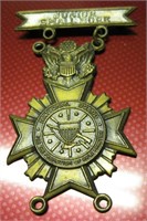 Vtg Brass Junior Marksmanship Program Medal