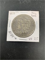 1878 Carson City Morgan silver dollar, condition i