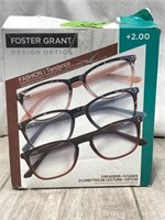 Foster Grant Design Optics Eyewear +2.00 *1