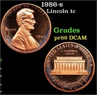 Proof 1986-s Lincoln Cent 1c Grades GEM++ Proof De